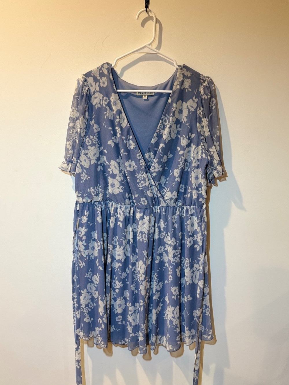 Cornflower Blue Flowy Tunic Top
